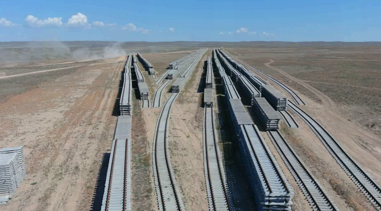 Over 2 million sleepers and 150 thousand tons of rails will be used to build new railways in Kazakhstan