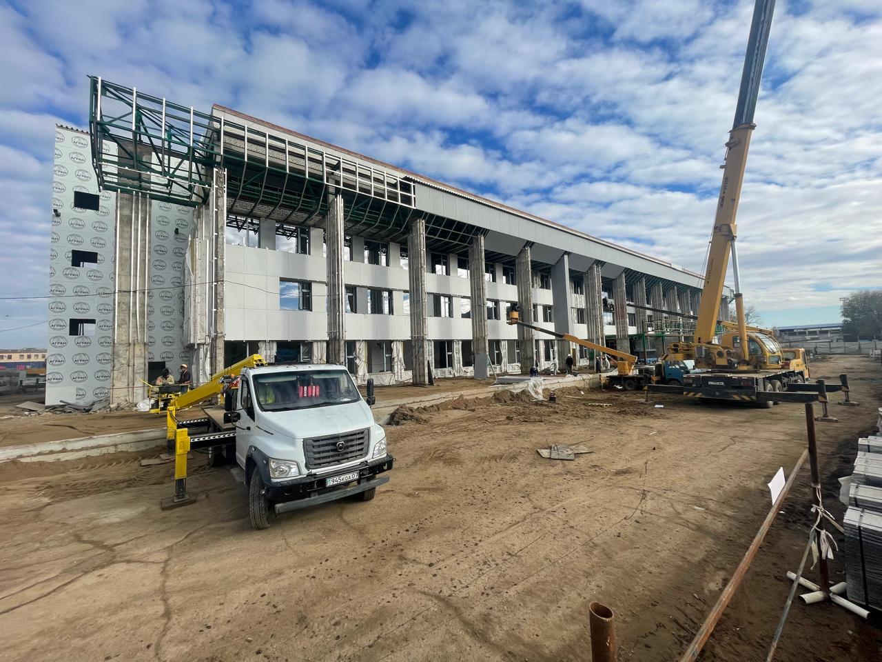 Реконструкция вокзала г. Уральск находится на постоянном контроле