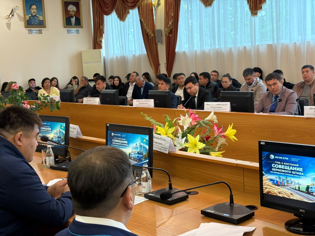 Зерновой штаб КТЖ обсудил в Костанае и Кокшетау вывоз нового урожая