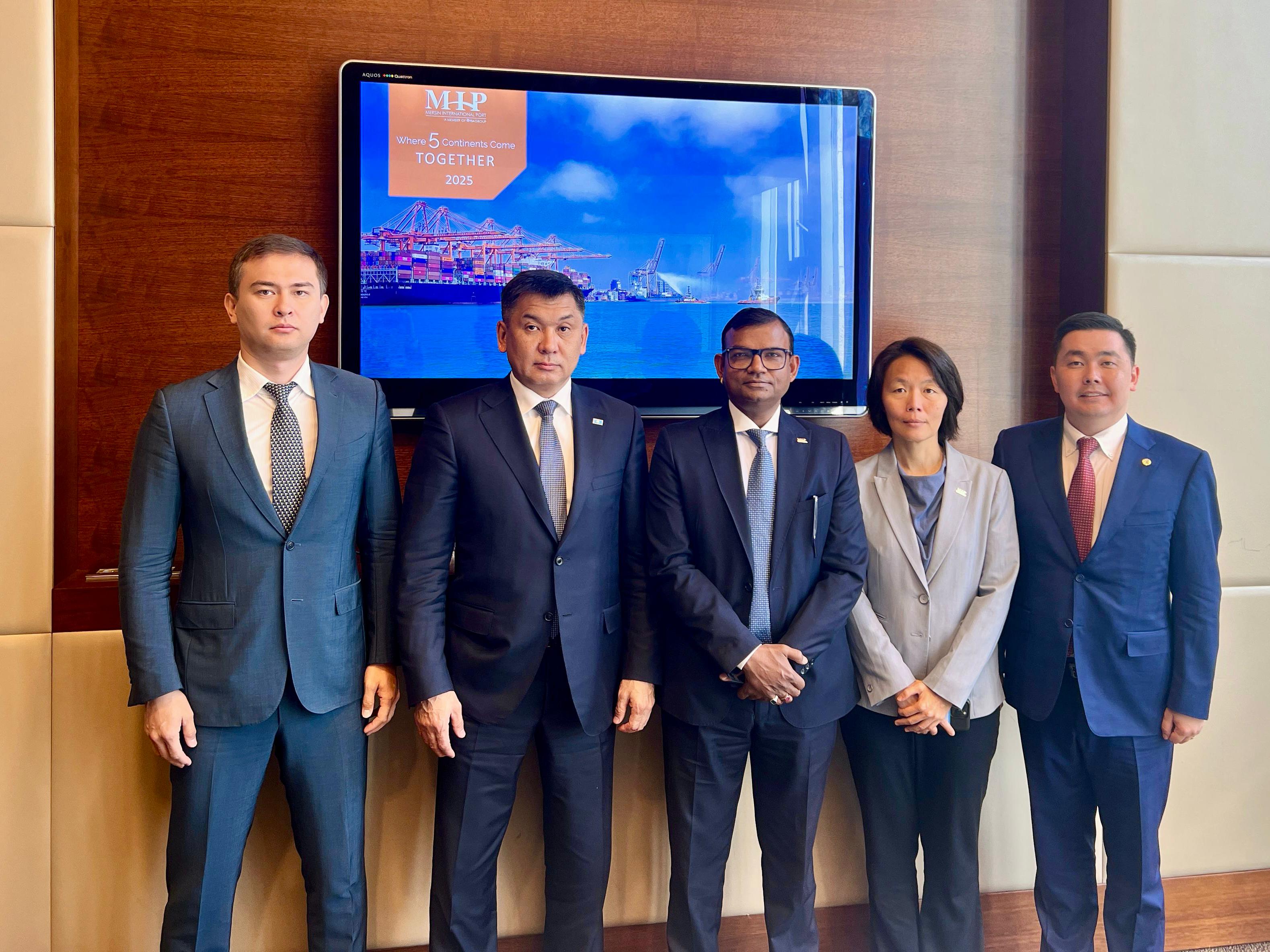 КТЖ и Международный порт Мерсин (группа PSA International) обсудили сотрудничество в рамках развития Среднего коридора