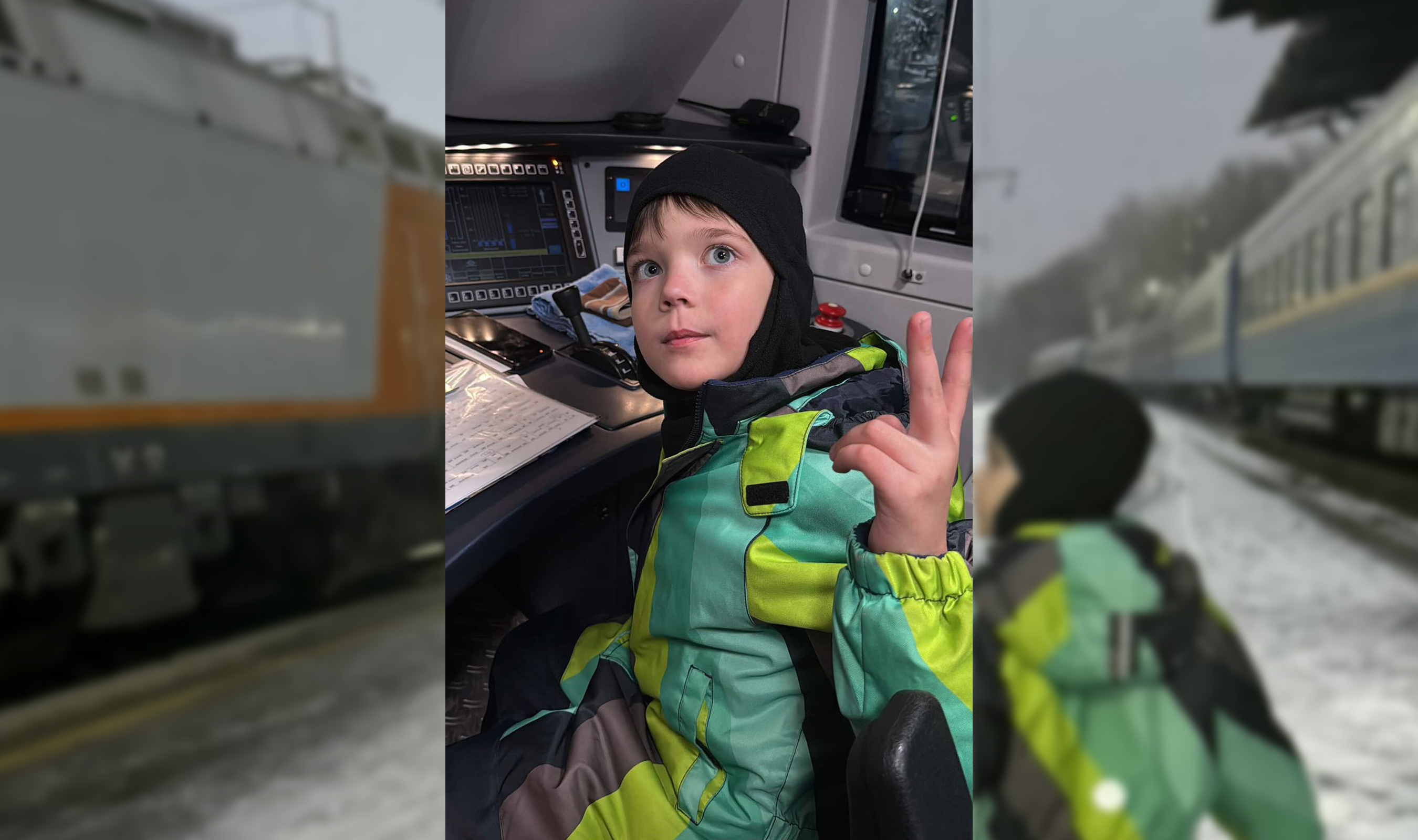 машинисты провели экскурсию в локомотиве для 7-летнего особенного ребёнка