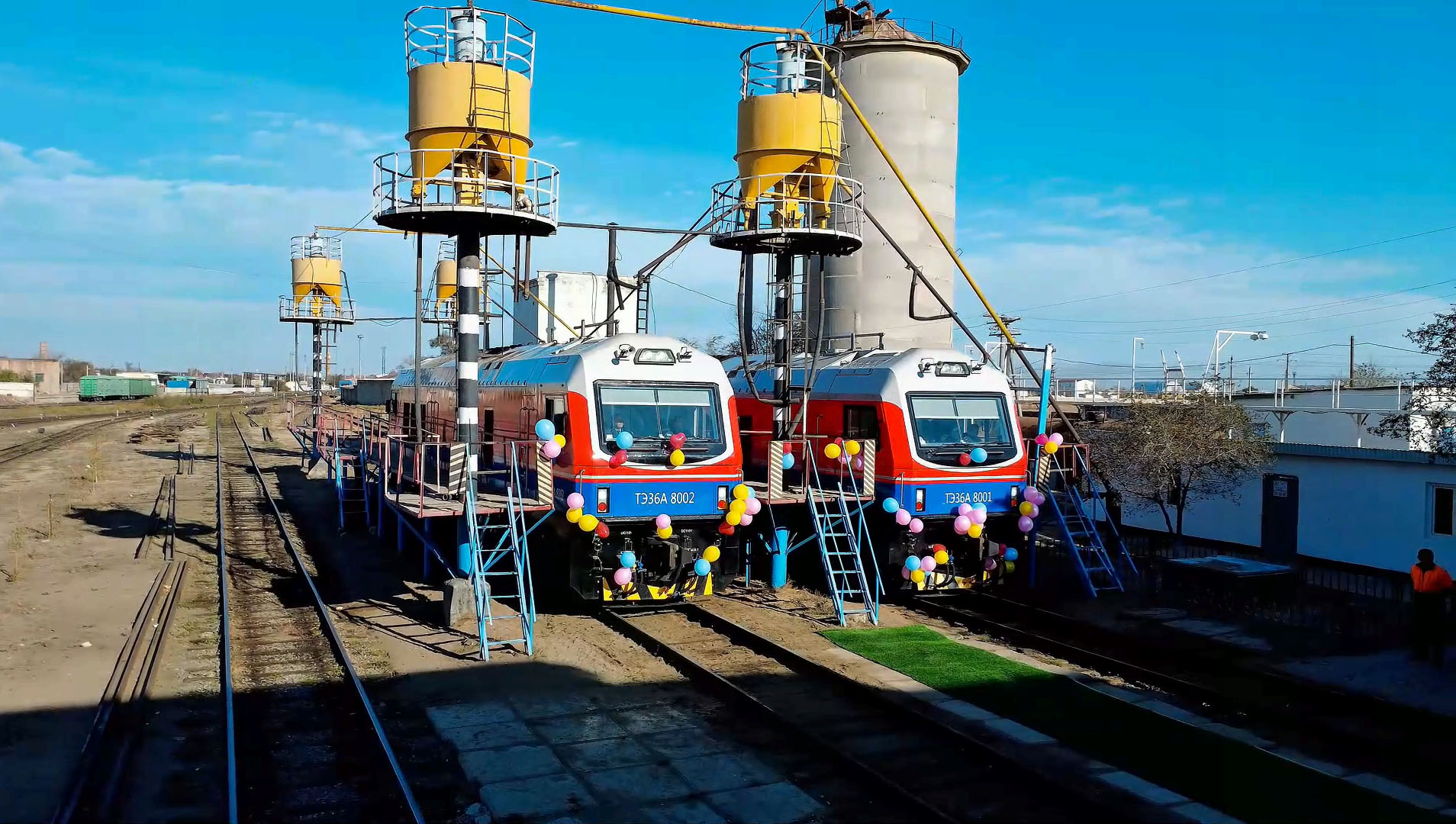В депо Жанаарка и Мангистау прибыли современные тепловозы